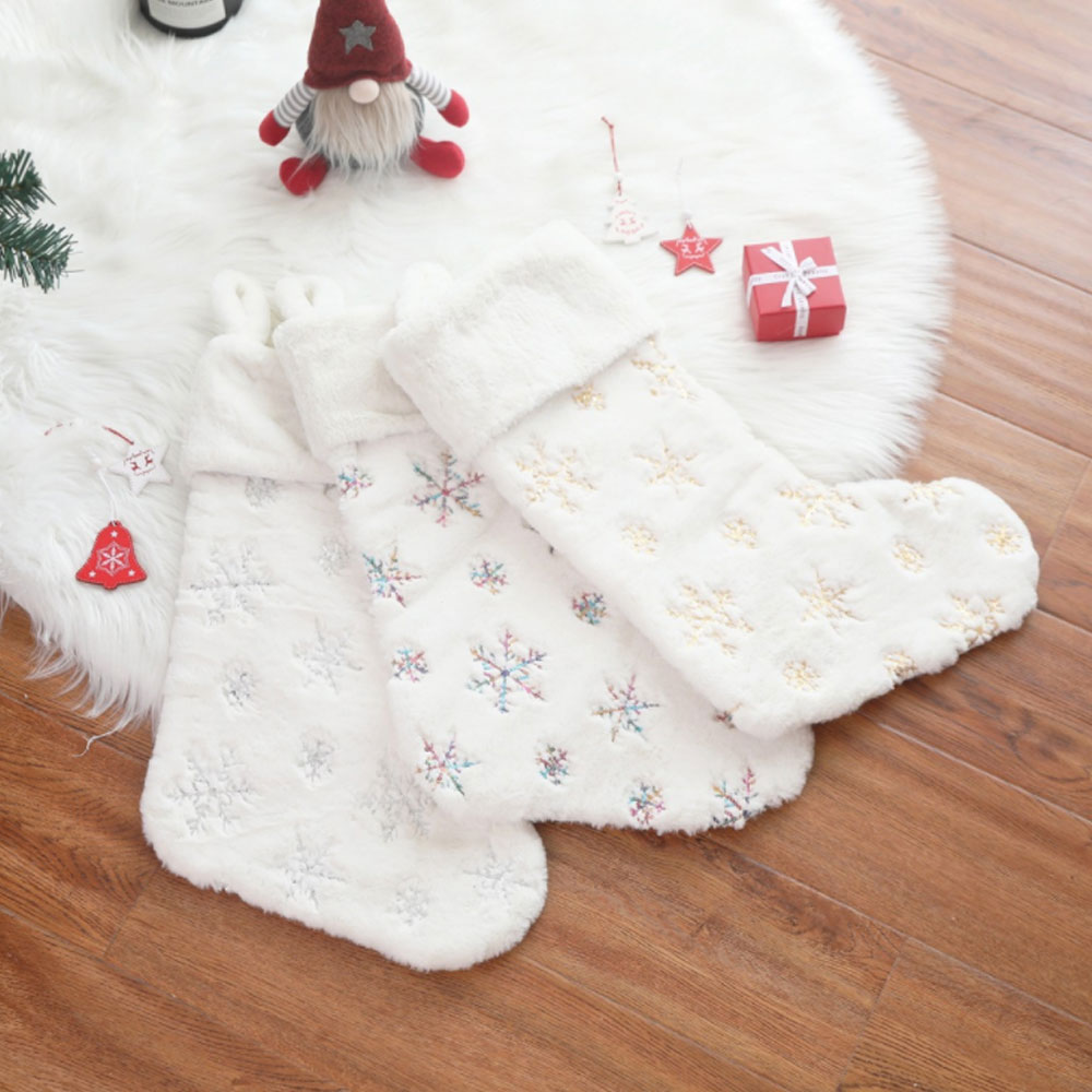 [오늘출발] (배송비 무료) 대형 산타 화이트 양말 크리스마스 선물주머니/크리스마스대