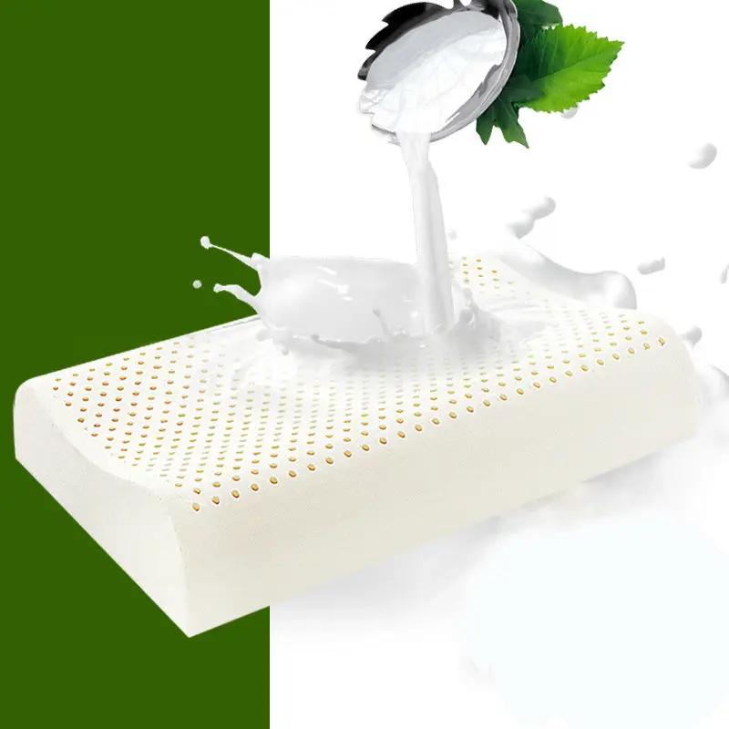 태국 순수 천연 라텍스 베개 목 교정 척추 건강 관리 정형 외과 베개 느린 리바운드 40x60 30x