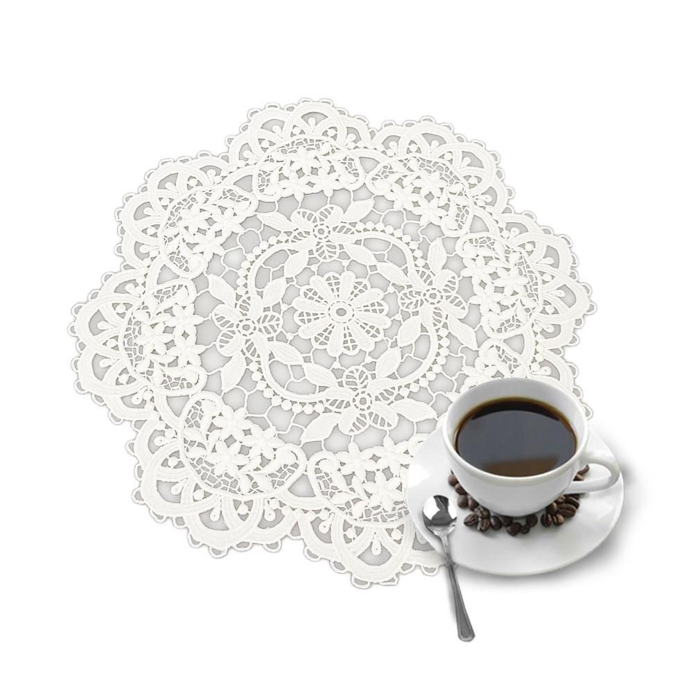 쿠치나 레이스 식탁 테이블 매트 받침 깔개 백색 바닥/깔판/바닥/깔개/보호