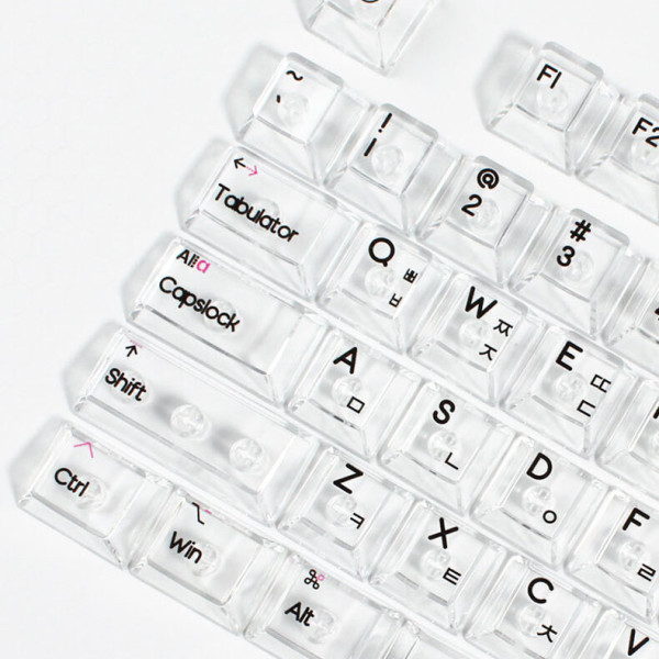 [오늘출발] 체리 프로파일 한글 투명 키캡 132키