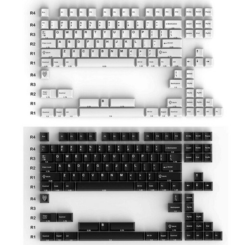 아이페이 PBT 이색사출 키캡 WOB 114키 BOW 114키 숫자패드없음