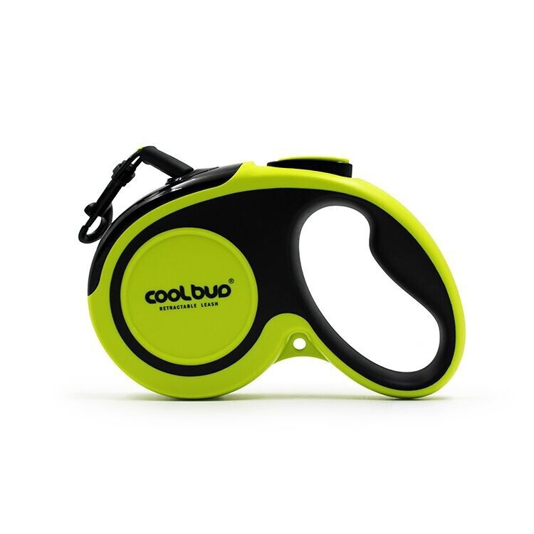 애완 동물 산책용 목줄 가죽소재 자동 개폐식 동네 공원 산책 안전-그린/L 5m 25-50KG