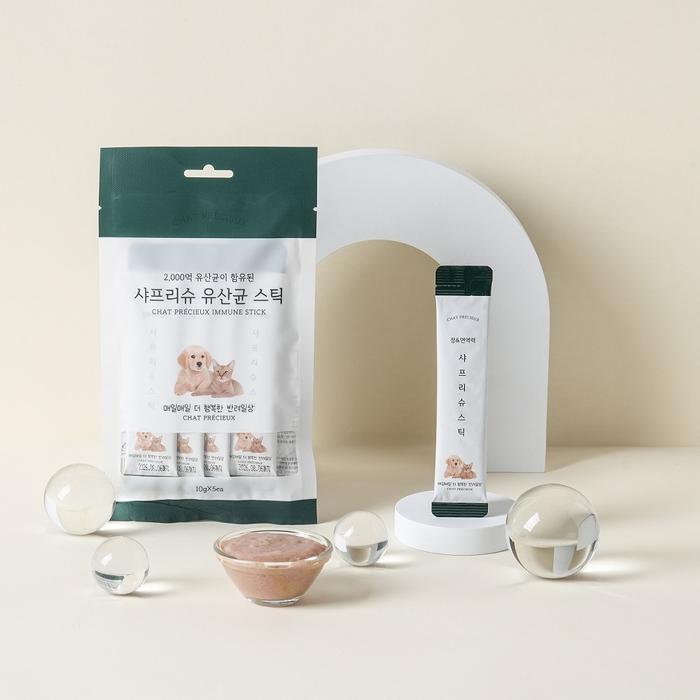 무료배송  반려묘 반려견 장 케어 유산균 츄르 스틱 1개월  (30+1스틱)