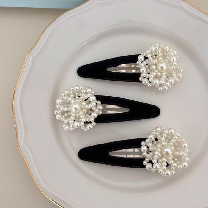 HYIJV2WK_4B벨벳벳 포인트 자체제작 데일리 진주 꽃 장