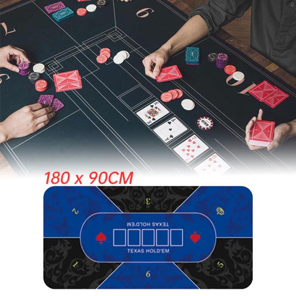 텍사스 홀덤 포커 식탁보 스웨이드 고무 디럭스 테이블 천 인쇄 카지노 보드 게임 매트 가정용 책상 패