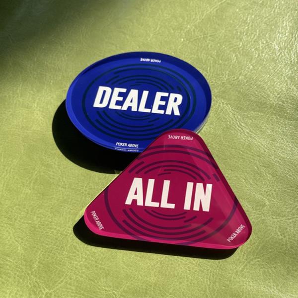 텍사스 홀덤 포커 크리스탈 딜러 칩 올인 투피스 세트 엔터테인먼트 게임 베팅 액세서리