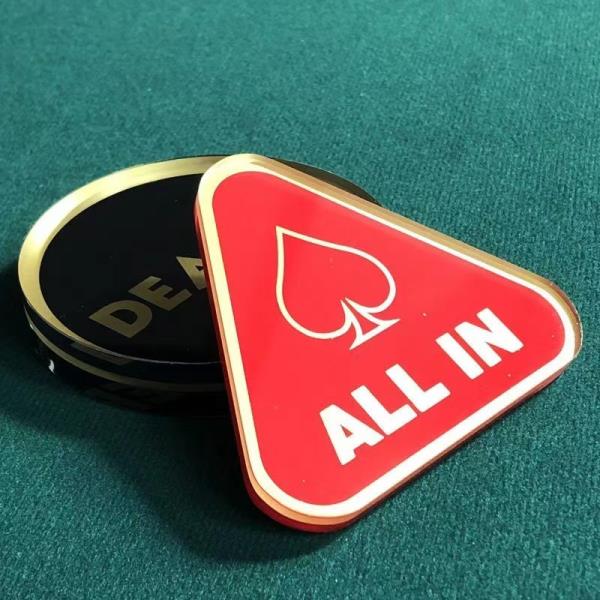 텍사스 홀덤 포커 게임 딜러 올인칩 대형 아크릴 좌석 압력 플레이트 성인 카지노 엔터테인먼트