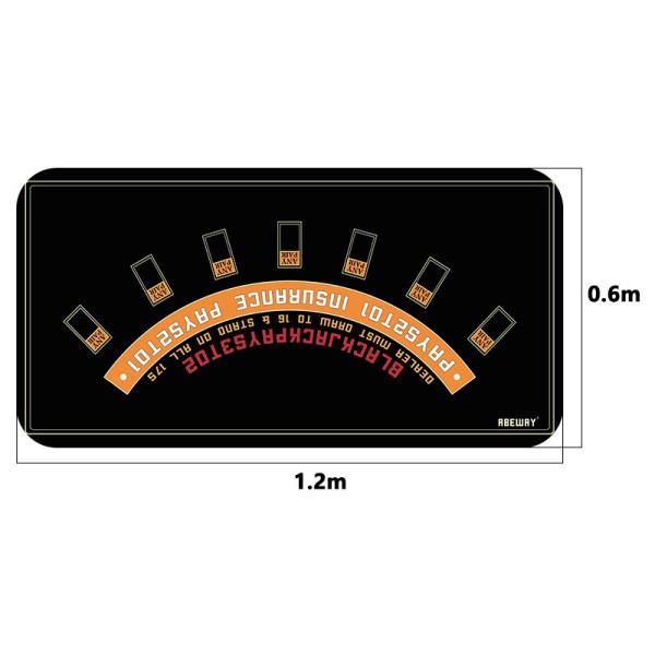 텍사스 홀드 엠 포커 바카라 멀티 게임 테이블 매트 카지노 고무 방수 고급 엔터테인먼트 액세서리 1.2
