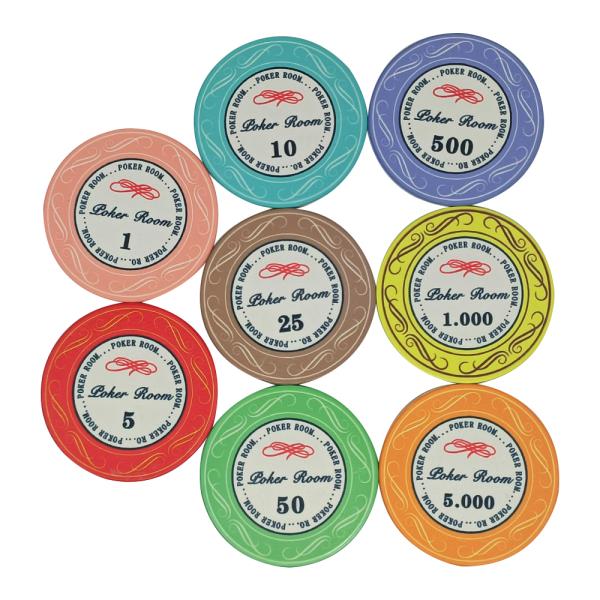 최고 품질 카지노 현금 게임을위한 10g 세라믹 칩을 가진 39mm Rounders 포커칩 더 많은 색깔
