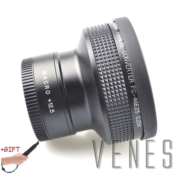 [해외] 선물 슈퍼 매크로 광각 어안 렌즈 스레드 캐논 후지 FX 니콘 펜탁스 DSLR 카메라용 46mm 0.25X