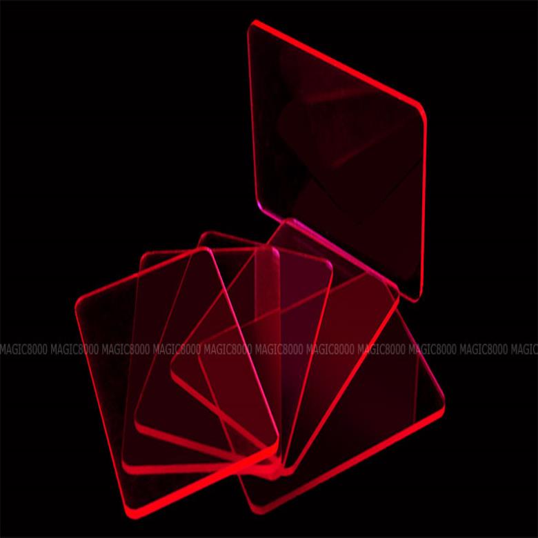 7개/가방 다채로운 블록 연습 꽃 컷 카드 놀이 마술 소품 트릭 사랑 포커