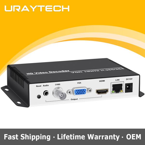 [오늘출발] CVBS 디코더 비디오 4K HDMI IP HTTPS 디코더 UHD H.264 수신기 VGA HLS-HDMI 스트리밍 RTSP RTMP SRT SD C