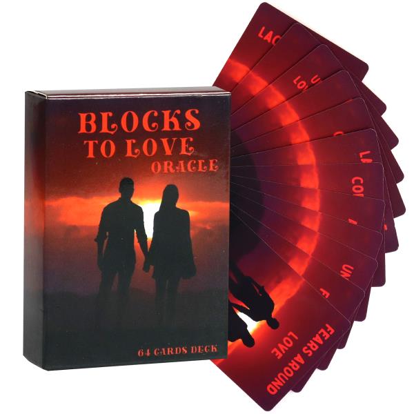 오라클 카드 데크를 사랑하기 위한 블록 64 게임 점 파티 데스크탑 장난감 엔터테인먼트 레저 18 +