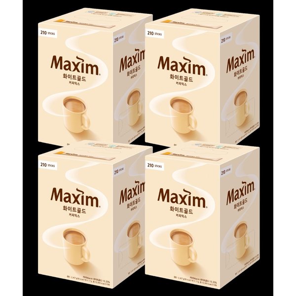 [동서식품]맥심 맥심 화이트골드 210T x 4개입 총840T