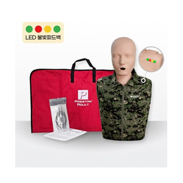 [오늘출발]미국 프레스탄 성인 밀리터리 심폐소생마네킹 PP-AM-100M (모니터형) CPR마네킨