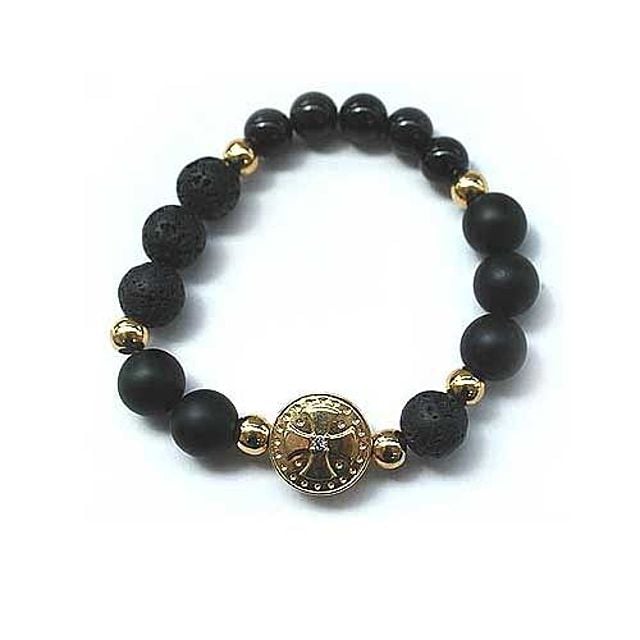 화산석 골드향기 여성 향기 원석 팔찌