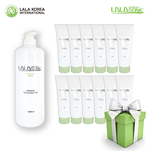 마사지 초음파 진정 라라코리아 라라소닉 젤 1000ml + 250ml 12개