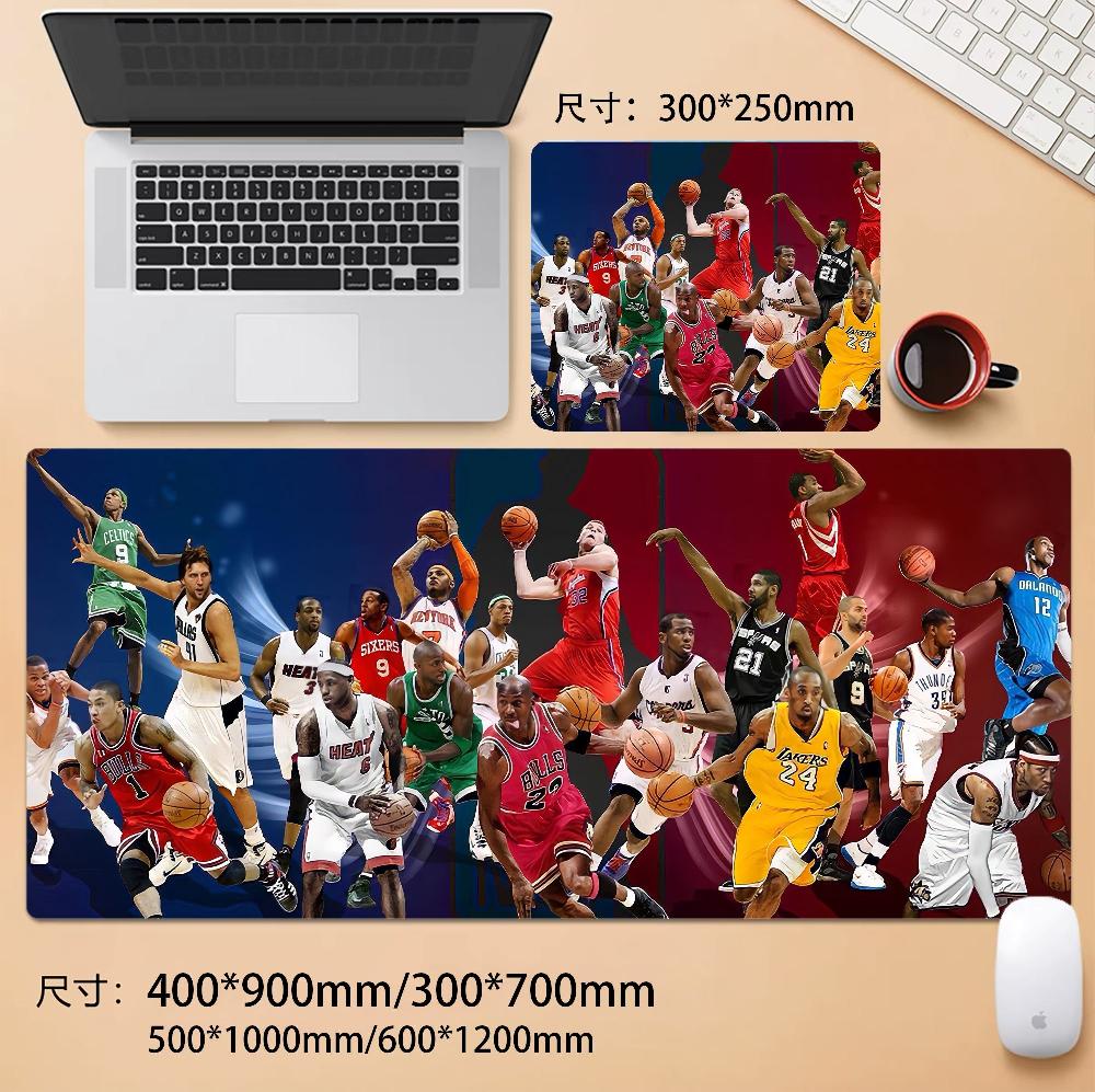키보드 마우스 장패드 NBA 책상 게이밍 키보드장패드 마우스패드 1 5mm 400x900mm