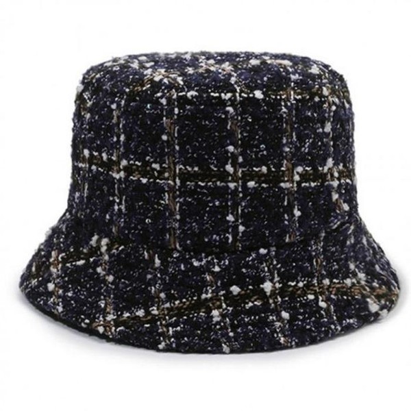 BZJL8IIF_4C체크 스타일 와이어챙 가을 겨울 벙거