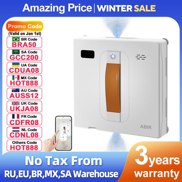 창문 로봇청소기  프로모션 코드 진공 로봇 청소기  듀얼 초음파 스프레이 지능형 닦기 업데이트 레이저 스