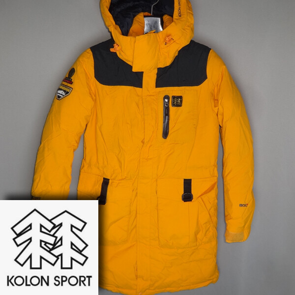 [중고] [중고]코오롱스포츠/여성85/안타티카구스다운패딩후드자켓등산점퍼/달순구제159