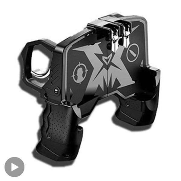 [오늘출발]휴대폰  트리거 컨트롤러 게임 패드 조이스틱 아이폰 안드로이드용 무료 파이어 모바일 게임 패드 휴대폰