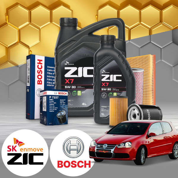 [오늘출발] 골프 5세대 2.0FSI (BVY) 가솔린 지크 X7 5W30 SP 엔진오일필터세트 5L iter