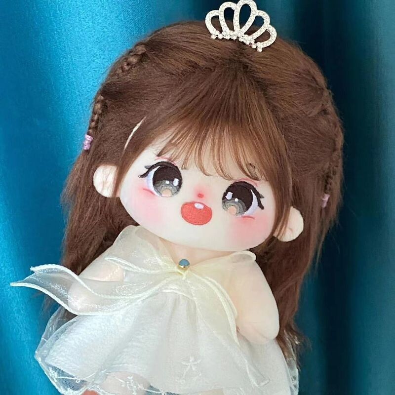 휴리아 20cm 솜인형 소녀 옷 의상 모음 무속성 솜깅이-문 프린세스 드레스+왕관(인형 미포함)/20cm