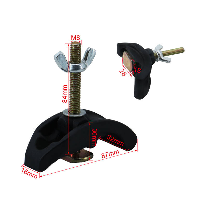 T 트랙 클램프 보우 플레이트 세트 CNC 조각 기계 부품 압력 고정 장치 슬롯 작업 테이블용 85mm