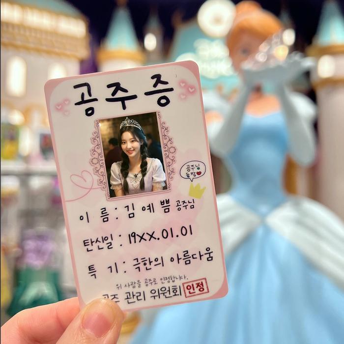 공주증 만들기 커스텀 공주 친구 여친 여자친구 생일 선물 신박한 우정 쓸데없는 킹받는 쓸없선 웃긴 제작