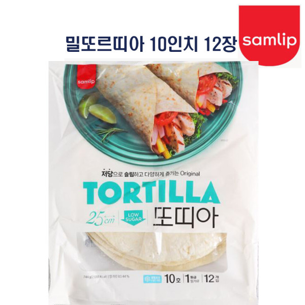 [에스피씨삼립]삼립 삼립 또띠아10호 774g/밀또띠아10인치/밀또르티아10인치