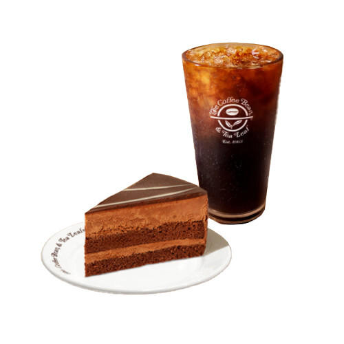 커피빈 힘내세요 세트 아메리카노 (S) + 초콜릿무스케익