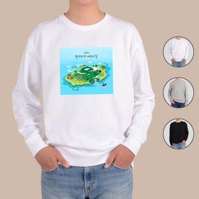 BZJL3OP7_4C맨투맨 전색상 제주여행 한라산 JEJU 힐링