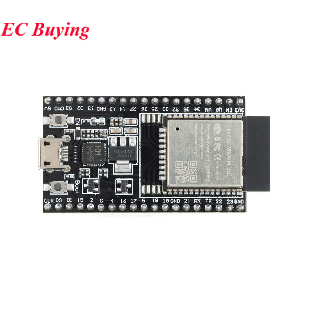 스마트  무선 와이파이 블루투스 듀얼 코어 ESP32-WROOM-32U IoT 홈 모듈 ESP32 개발 보드 CH9102 32D E..