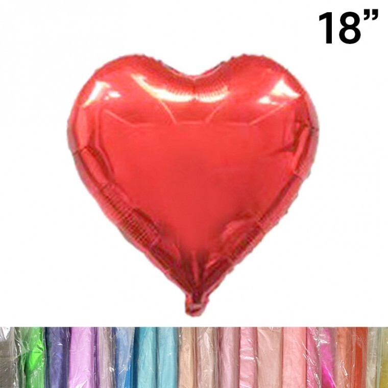 하트풍선 하트은박풍선 싸게 프로포즈용으로 가져가세요 파티소품 재격인 이벤트 18인치