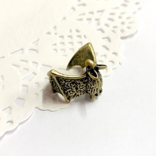 반지 황금박쥐 엔틱 길이조절반지 동물반지 우정반지 커플반지