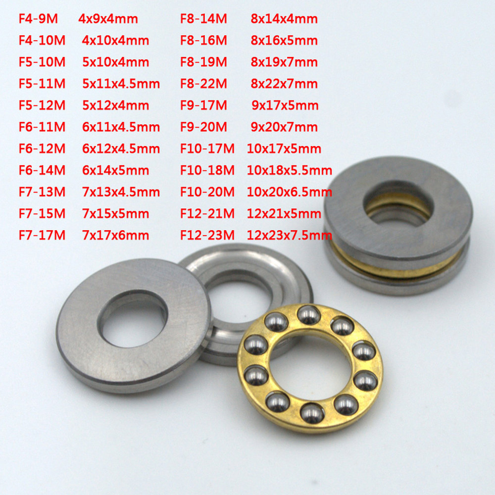 F8 16M 미니어처 평면 베어링 축 볼 스러스트 베어링 V CORE 3 3D 프린터 8x16x5mm F8 16 하이 퀄리티 10