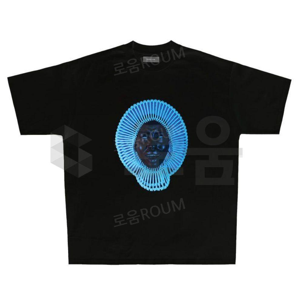 차일디쉬 감비노 Awaken my love 프린팅 순면 티셔츠 남녀공용 반소매 반팔티