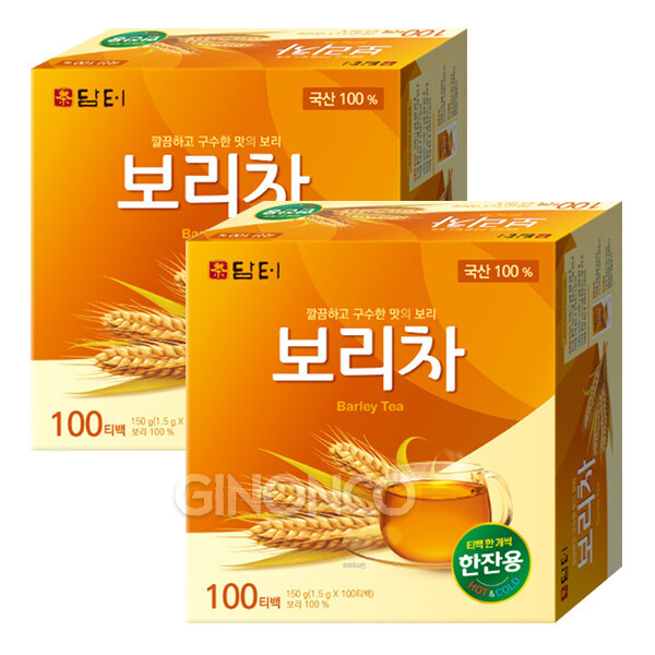 [오늘출발] 담터 담터 보리차 100T 2개 티백 차 대용량