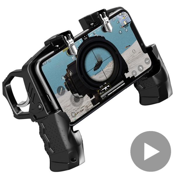 [오늘출발]트리거 무료 화재  컨트롤러 휴대 전화 게임 패드 조이스틱 안드로이드 아이폰 제어 모바일 게임 패드 Pugb