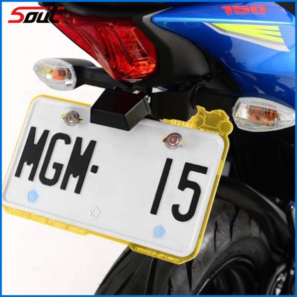 오토바이 액세서리 개조 하이 모디시 모델 등록 번호판 거치대 LED 조명 GSXR125