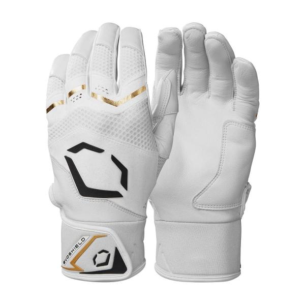 [해외] EvoShield Carbyne 성인용 배팅 장갑 - 팀 화이트 스몰