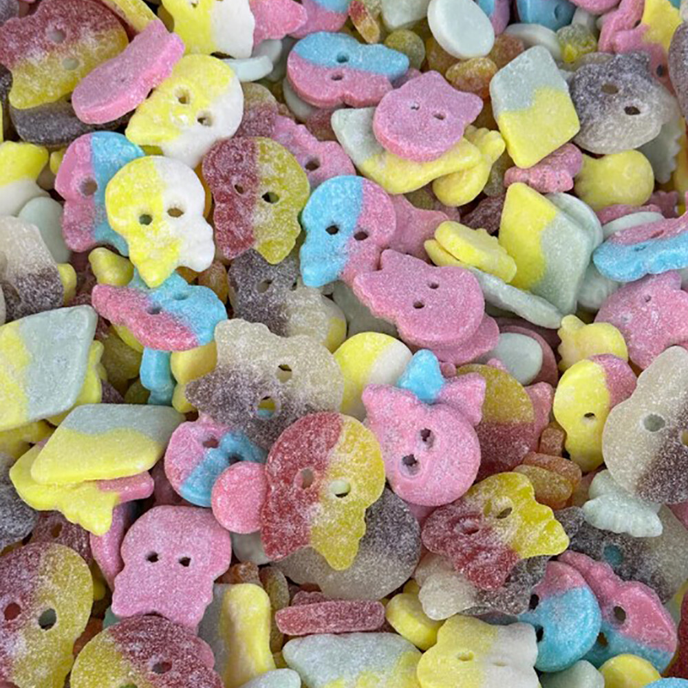 Bubs Godis 스웨디쉬 캔디 사워 피즈 신맛 젤리 구미 혼합 믹스 500g