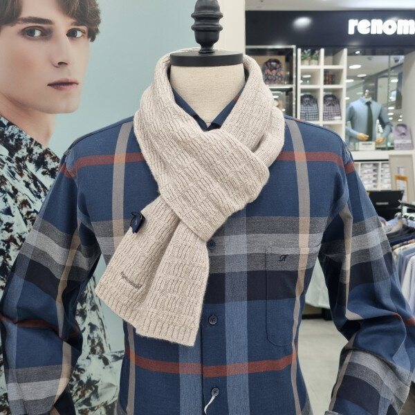 레노마 모캐시미어 쁘띠 머플러 가볍고 따뜻한 머플러BNFTM1203BGO_GN