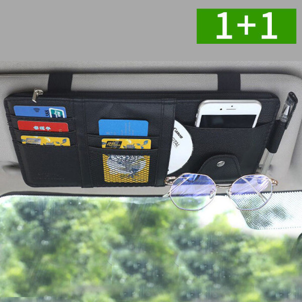 [오케이마트][오늘출발] 오엠티 1+1 차량용 카드포켓 자동차 수납함 선바이저 사이드포켓 선글라스 휴대폰