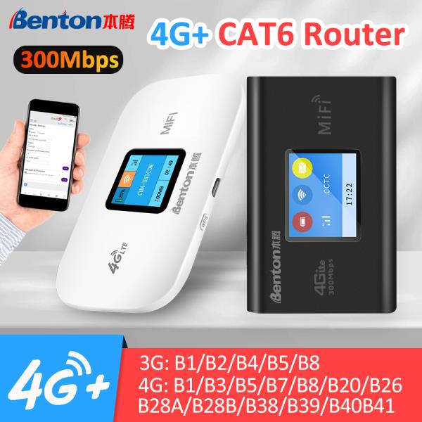 [오늘출발] Benton SIM 카드 슬롯 휴대용 와이파이 라우터 3G CAT6 300Mbps 모바일 무선 리피터 미니 용