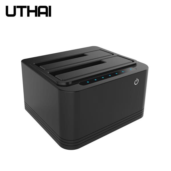 [오늘출발] Uthai g04 다기능 듀얼 슬롯 usb3.0 하드 드라이브베이스 2.5/3.5 인치 디스크 hdd 오프라인 복사 cloner