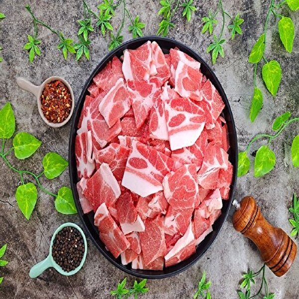 프레쉬푸드 미국산 돼지고기 목전지 왕목살 제육용 5mm 500g