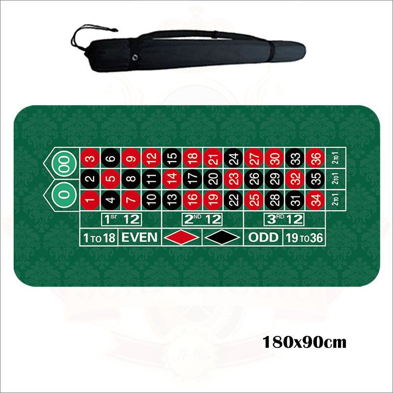 다이사이 룰렛매트 게임 홀덤 매트 바카라 룰렛 블랙잭 테이블 포커 카지 더블 O 아메리칸 스타일 1.8x0.9m