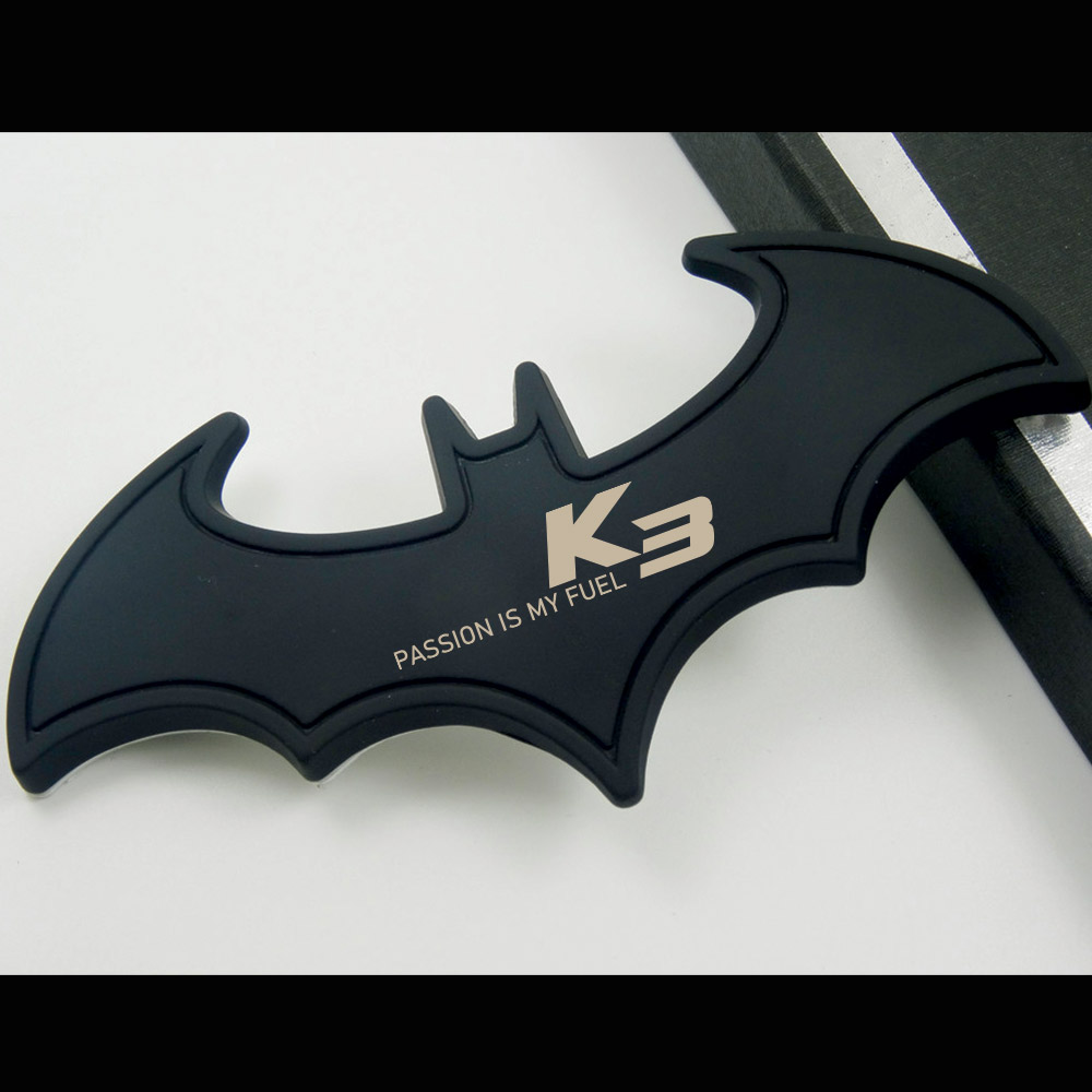 [오늘출발]카숑 더뉴 올뉴 K3 맞춤 제작 멋스러운 튜닝 베트모빌 엠블럼 장식 호환상품